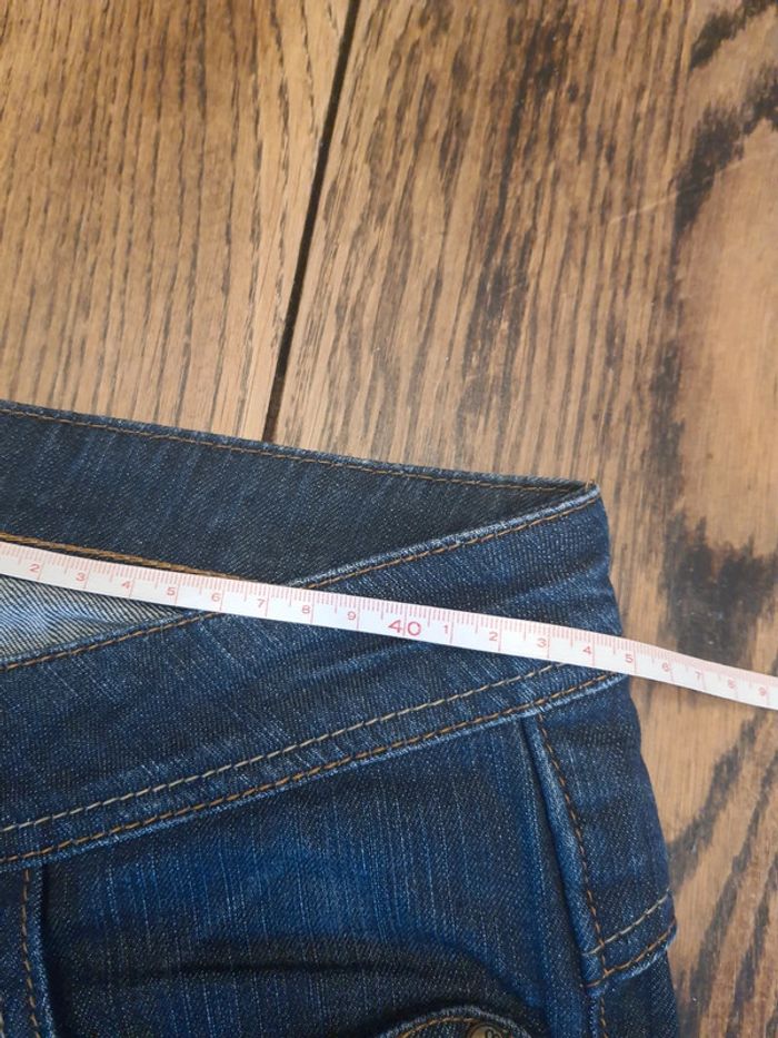 Jolie Jeans 7/8ème marine Pinkie fr 42 eu 40 - photo numéro 13