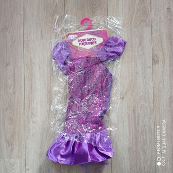 Robe disco scintillante violette 2/3ans