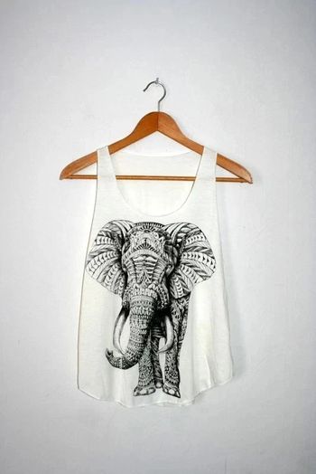 Débardeur blanc cassé taille unique