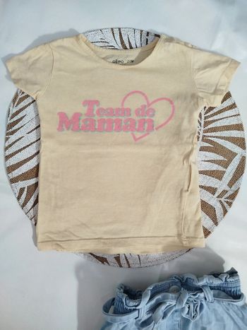 T shirt team maman 24 mois 86 cm Gémo