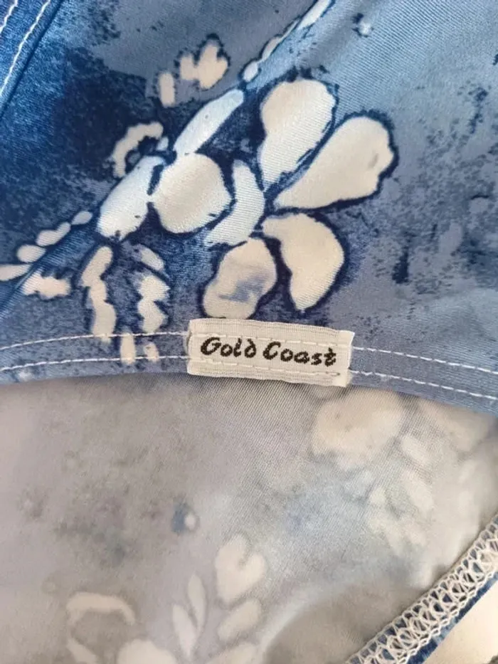 Maillot de bain une pièce bleu fleuri - photo numéro 5