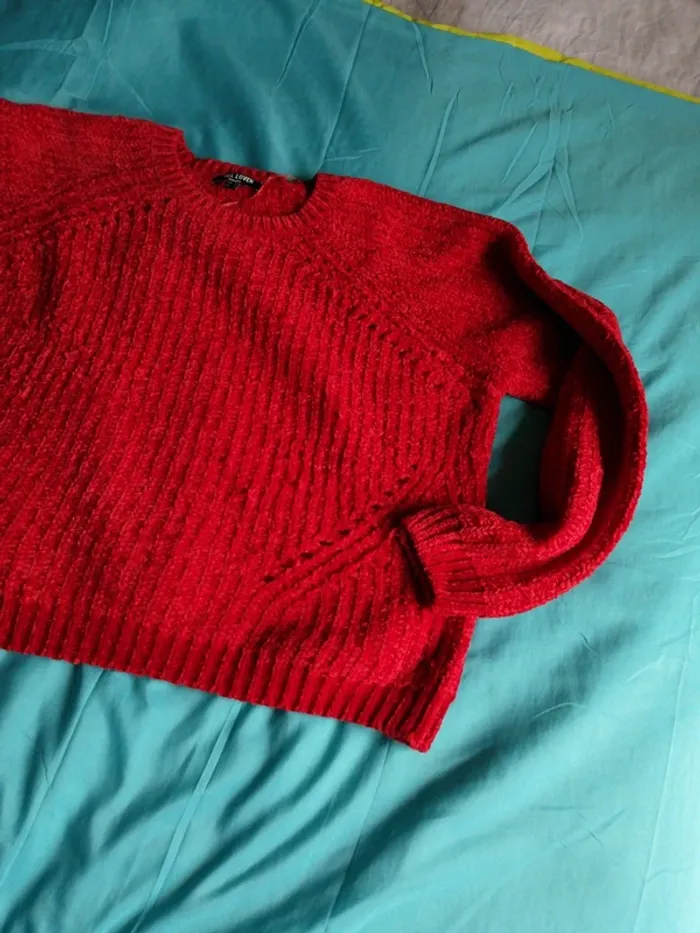 Pull, maille chenille - photo numéro 3