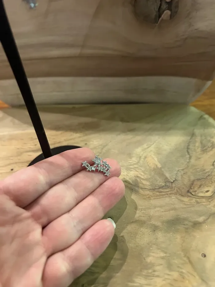 Boucles d’oreilles clou étoiles - photo numéro 5