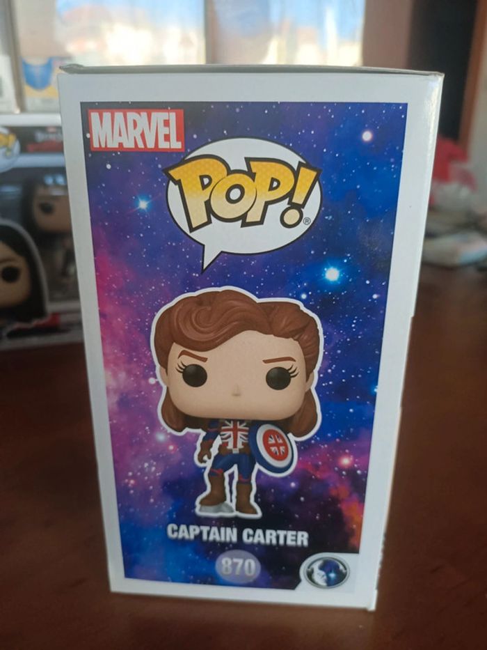 Figurine funko pop Marvel studios what if n°870 captain carter - photo numéro 4