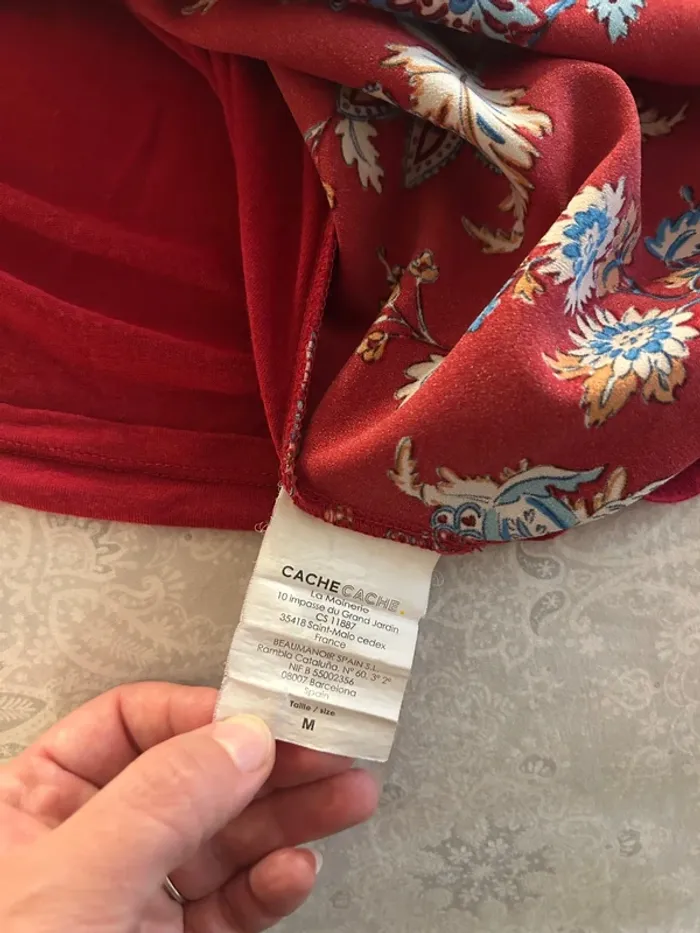 Débardeur rouge à motifs - photo numéro 7