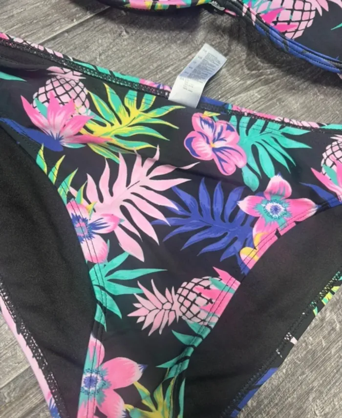Maillot de bain femme tropical deux pièces - photo numéro 3
