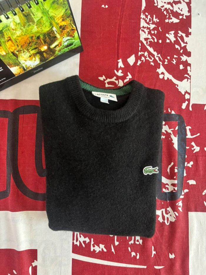 Sweat Lacoste taille xs/xs noir en coton - photo numéro 6