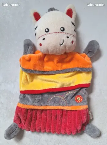 DOUDOU PLAT ZEBRE - NICOTOY