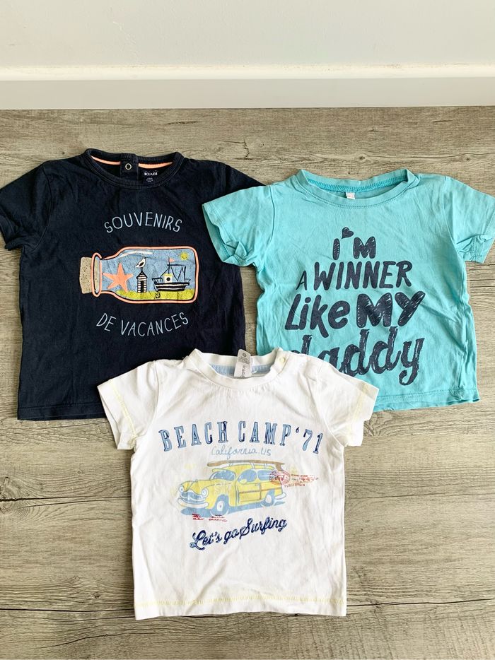 Lot de 3 t-shirt manches courtes 2 ans