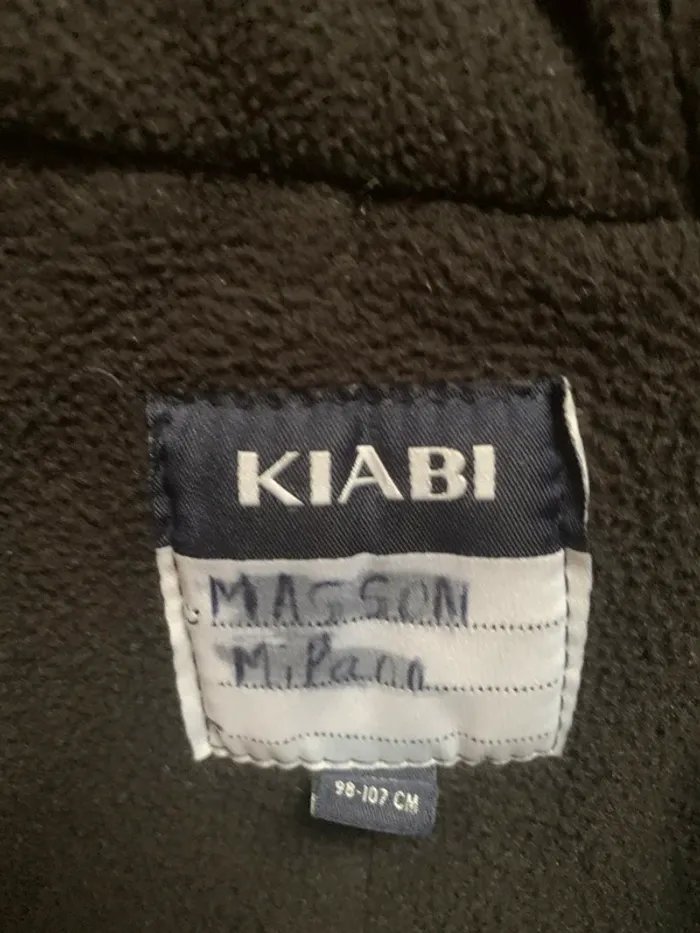 Veste d’hiver kaki et noire – Kiabi – Taille 4 ans (98-107 cm) - photo numéro 5