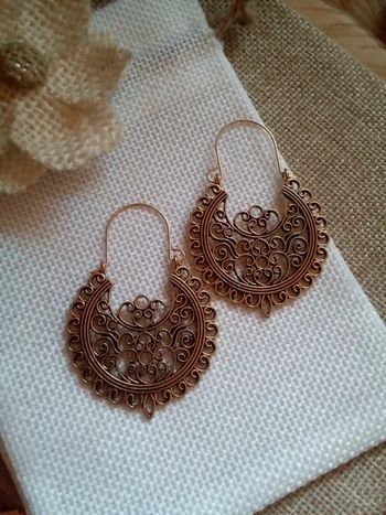 Créoles dorées style oriental / indien