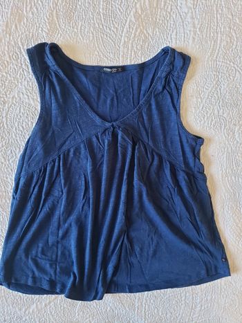 Débardeur bleu, taille M ou 38, marque bonobo, très bon état