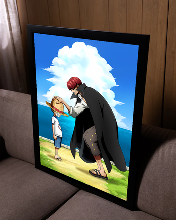 Poster One Piece - Luffy & Shanks