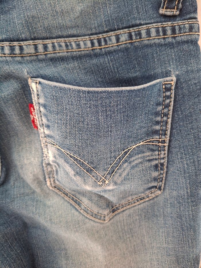 Jean bleu denim skinny 12 ans Levis - photo numéro 9