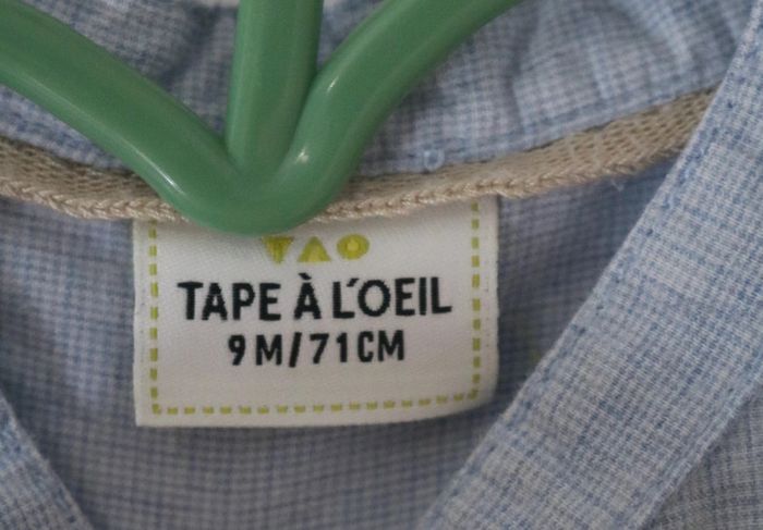 Ensemble haut Vertbaudet et chemise/pantalon/gilet Tape à l'oeil 9 mois - photo numéro 13