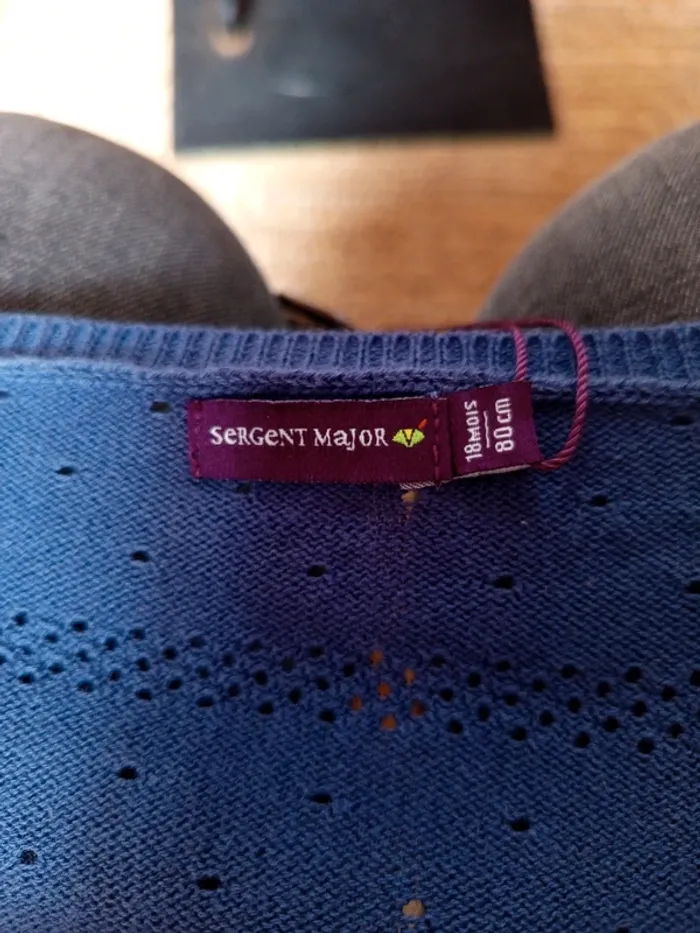 Gilet neuf sergent major taille 18mois/80cm - photo numéro 4