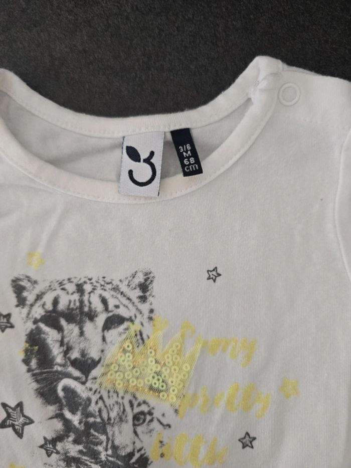 Robe 3/6 mois 3 pommes - photo numéro 2