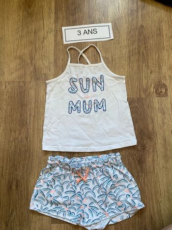 Pyjama ete court 3 ans gemo