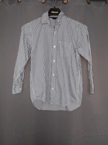 Chemise bleu et blanc 10ans