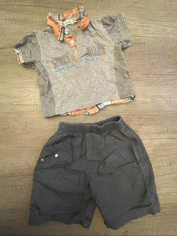 Ensemble short+ t-shirt 12 mois