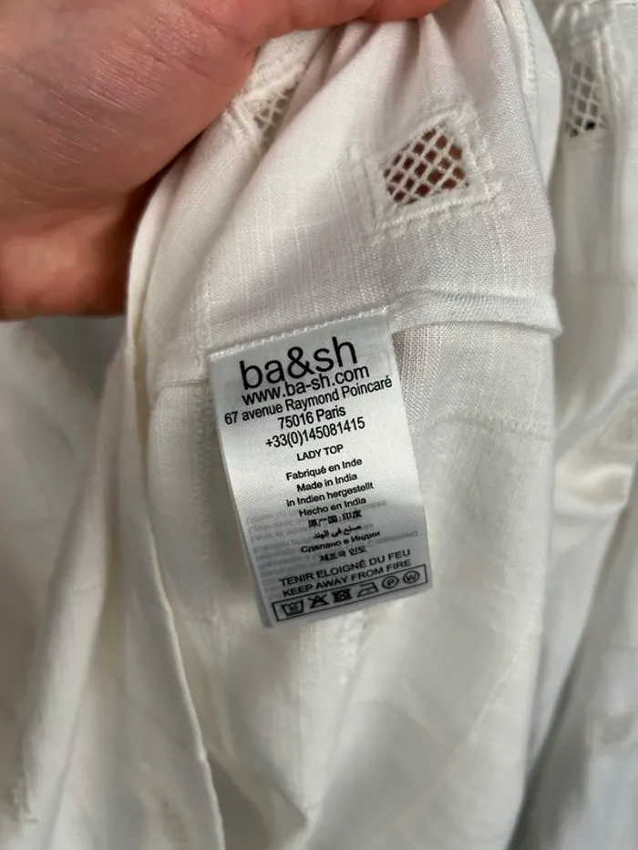 Blouse écru Ba&sh T.0 / XS neuve - photo numéro 6