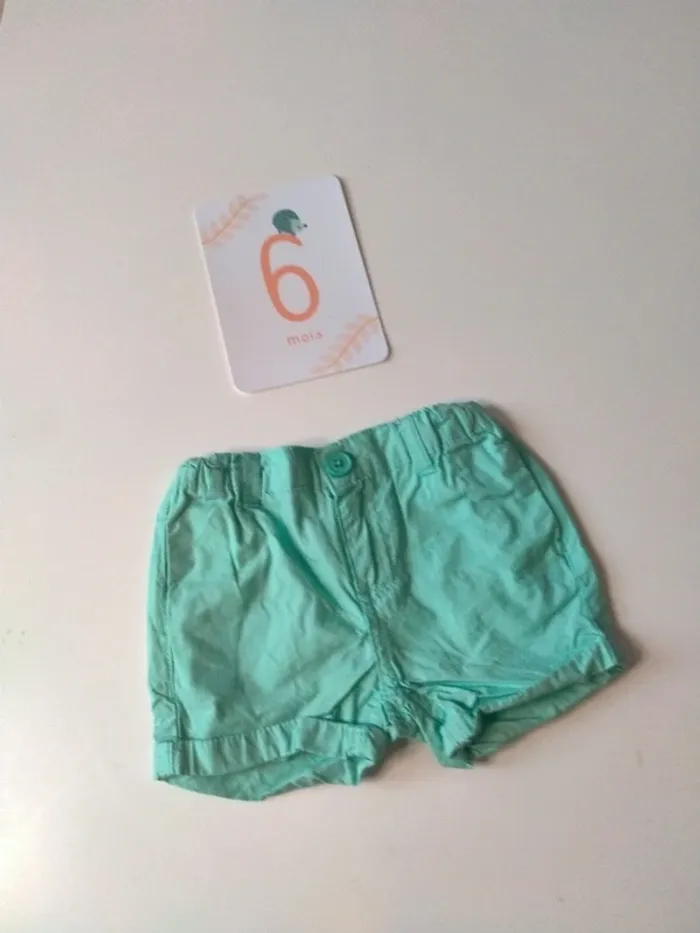 Lot de 2 shorts bébé Marque Mes Petits Cailloux - photo numéro 5