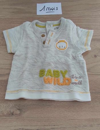 T-shirt garçon 1 mois