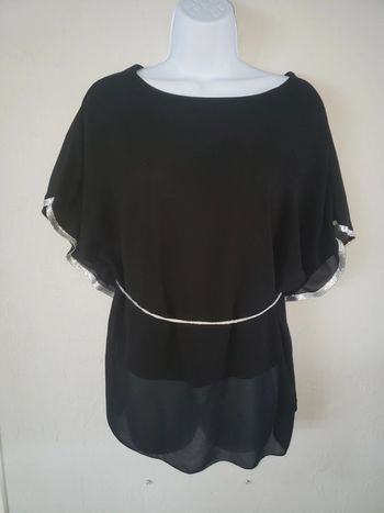 Blouse noir avec doublure