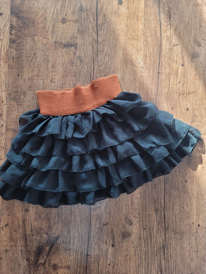 Jupe noire et marron