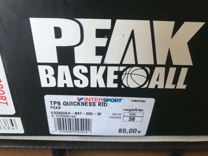 Basket rouge PEAK Tony Parker Pointure 38 - photo numéro 9