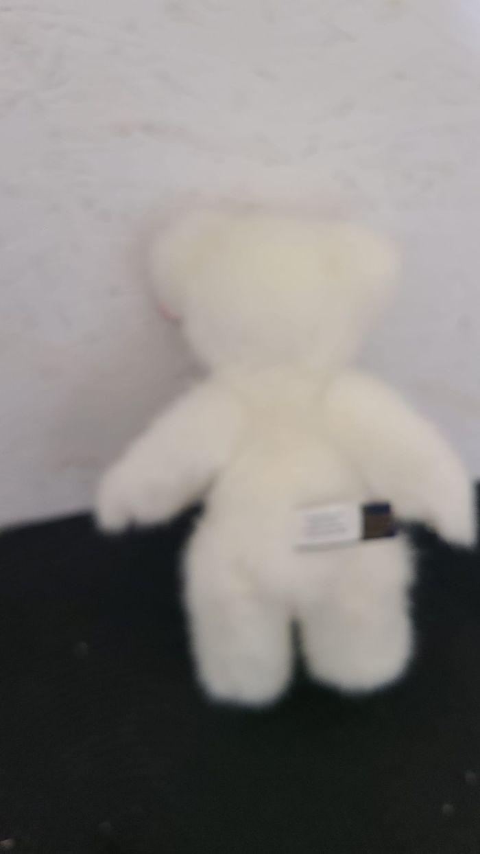 Peluche Doudou The Boyds Collection Ours Bears Blanc / Rose Articulée Limited - photo numéro 6