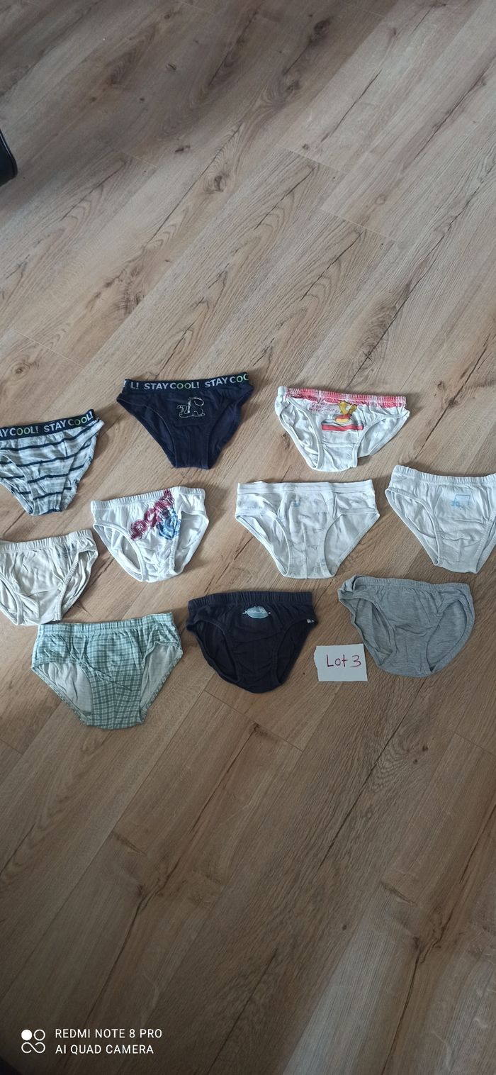 Lot de 10 slips 6 ans