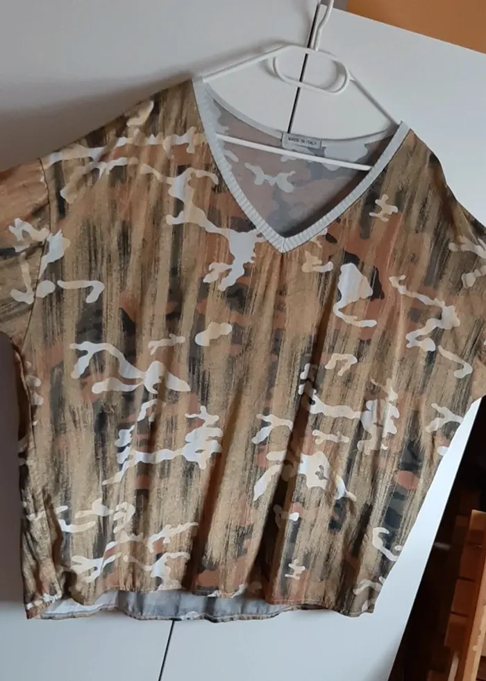 Tunique camouflage lurex gde taille - photo numéro 4