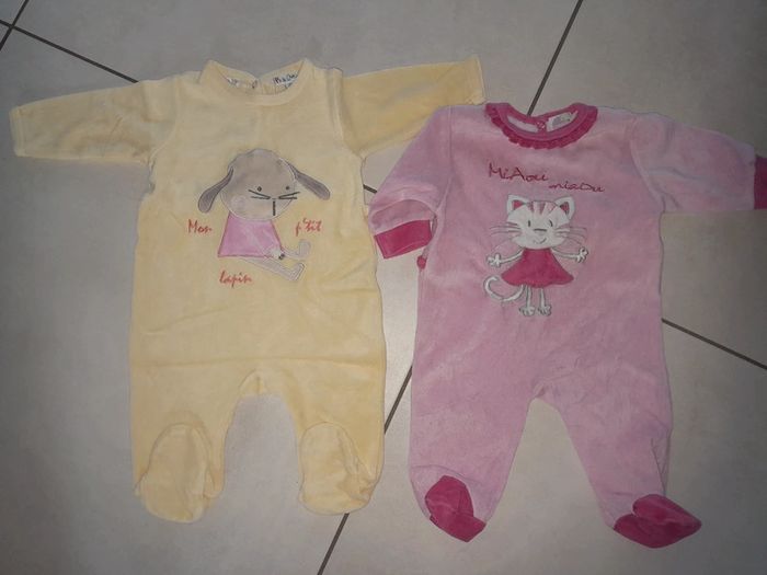 Pyjamas velours 3 mois
