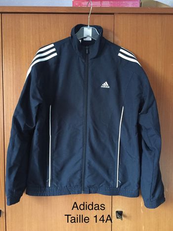 Veste de survêtement Adidas bleu marine Taille 14A