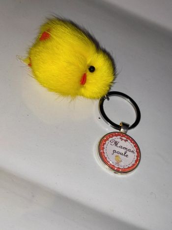 Porte clef Maman Poule