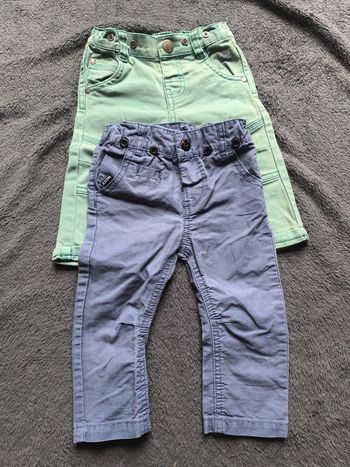 Lot de 2 pantalons 6-9 mois