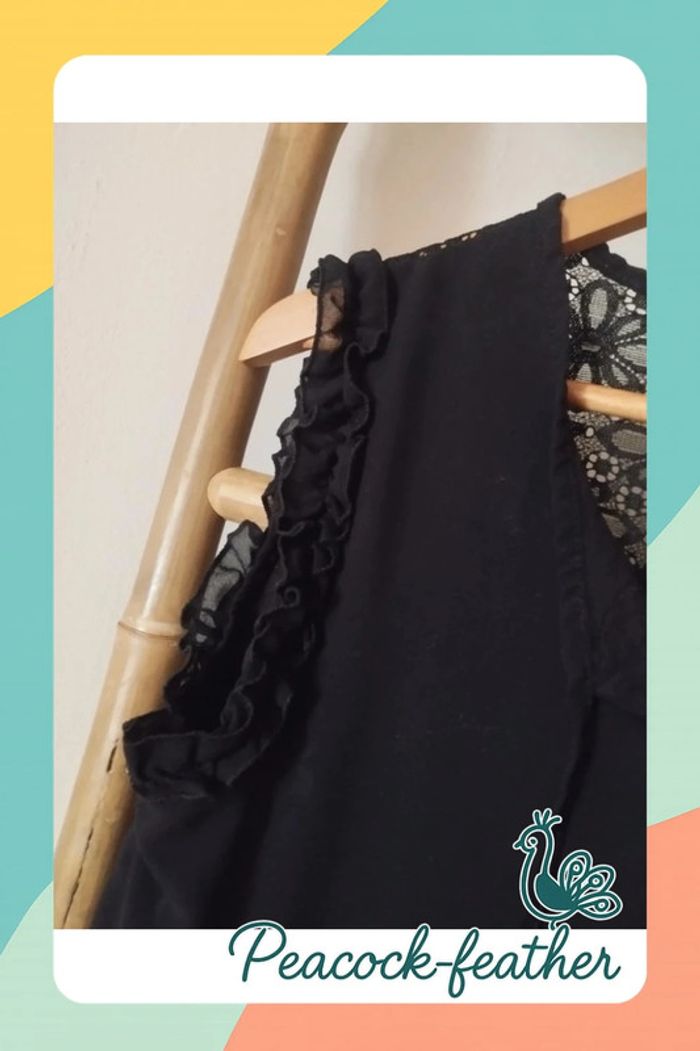 Blouse débardeur noir 40/42 - photo numéro 5