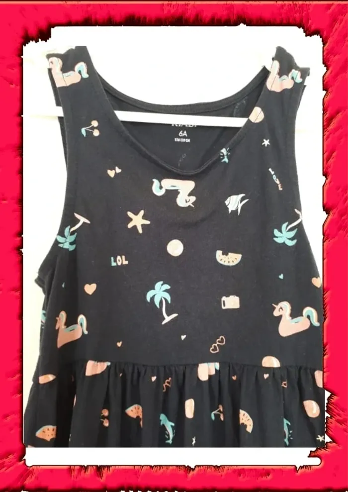 Joli robe d'été 6 ans à motifs - photo numéro 3