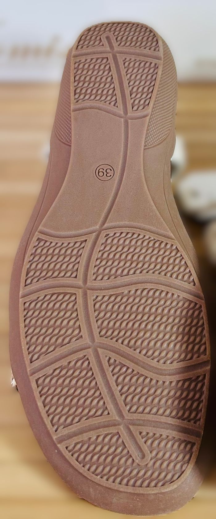 sandales pointure 39 beige doré - photo numéro 5