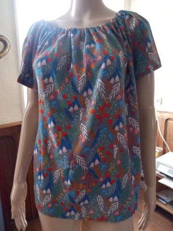 Tunique col élastiqué