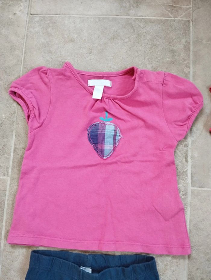 Lot leggings et t-shirts fille 18 mois - photo numéro 3