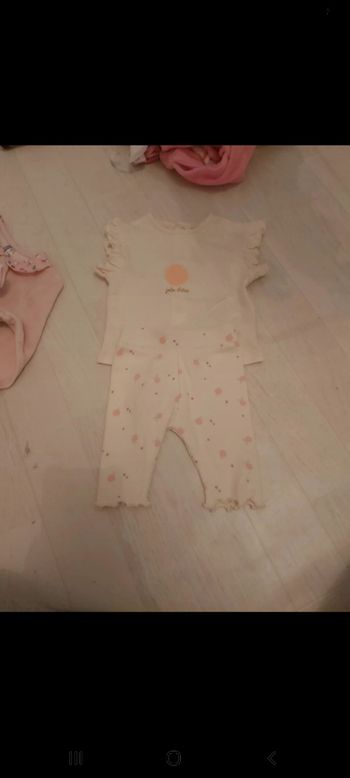 Ensemble manche courte 1mois