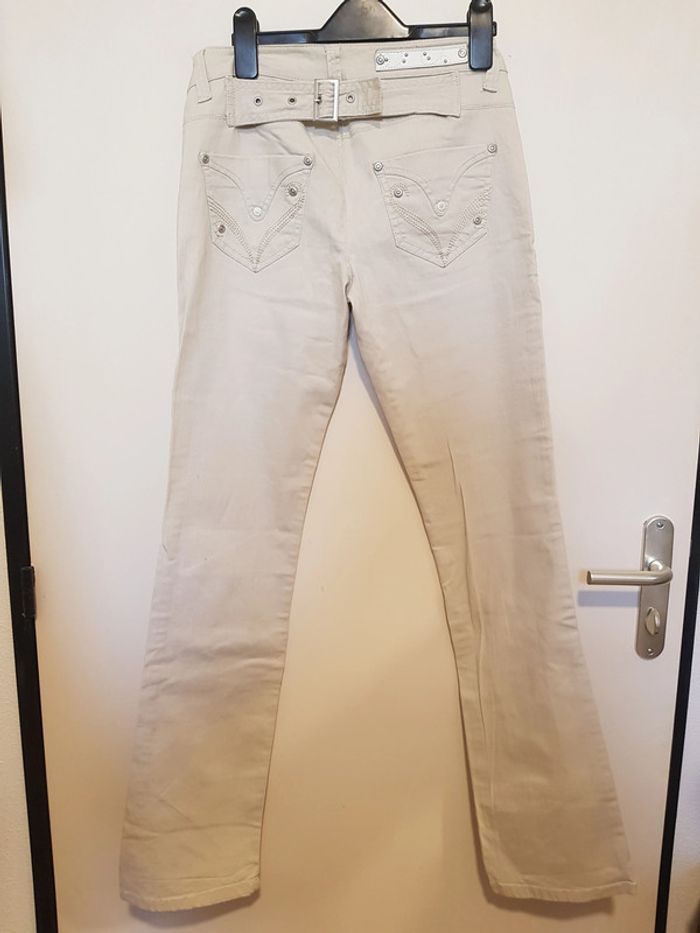 pantalon / jean crème - photo numéro 6