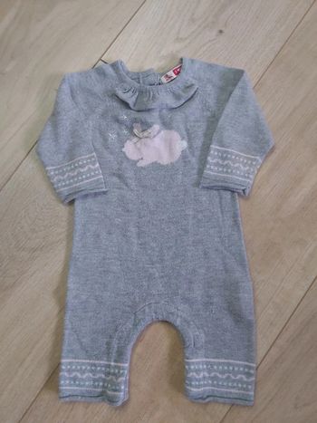 Combinaison sans pieds fille DPAM 1 mois comme neuf (78)