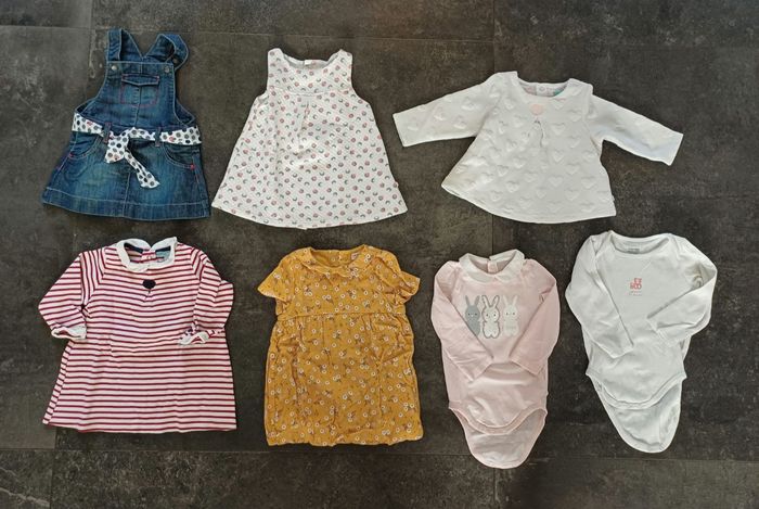 Lot vêtements filles 6 mois 59 pièces - photo numéro 6