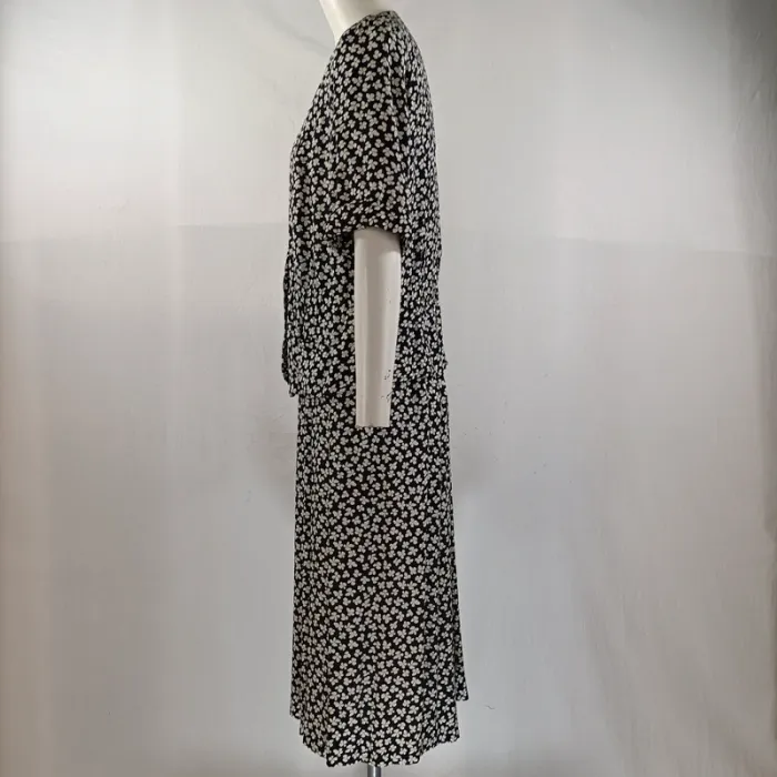 Ensemble vintage fleuri Paris 100 % viscose, jupe midi et veste boutonnée Betty Barclay 42 A1134 - photo numéro 3