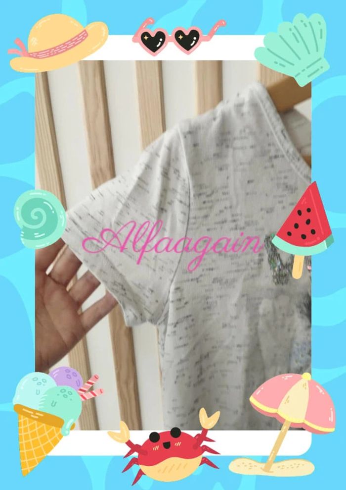T-shirt gris cheval 8/10ans - photo numéro 3