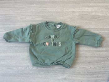 Pull bébé fille vert