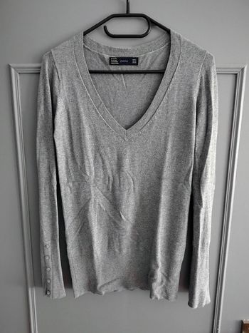 Pull gris Zara